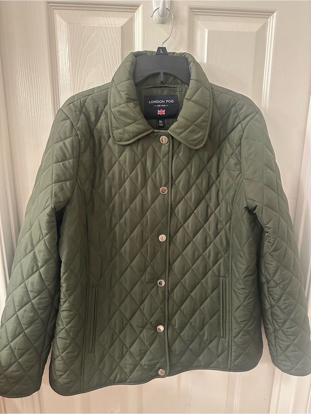 London Fog Olive Quilted Women's Jacket